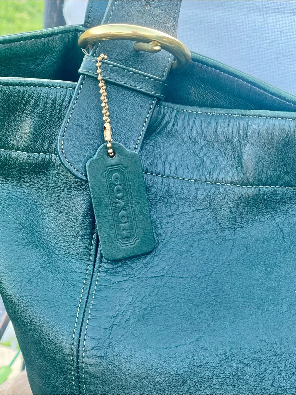 Vintage Coach 4082 Soho Duffle XL Bag Ivy Bottle Green USA